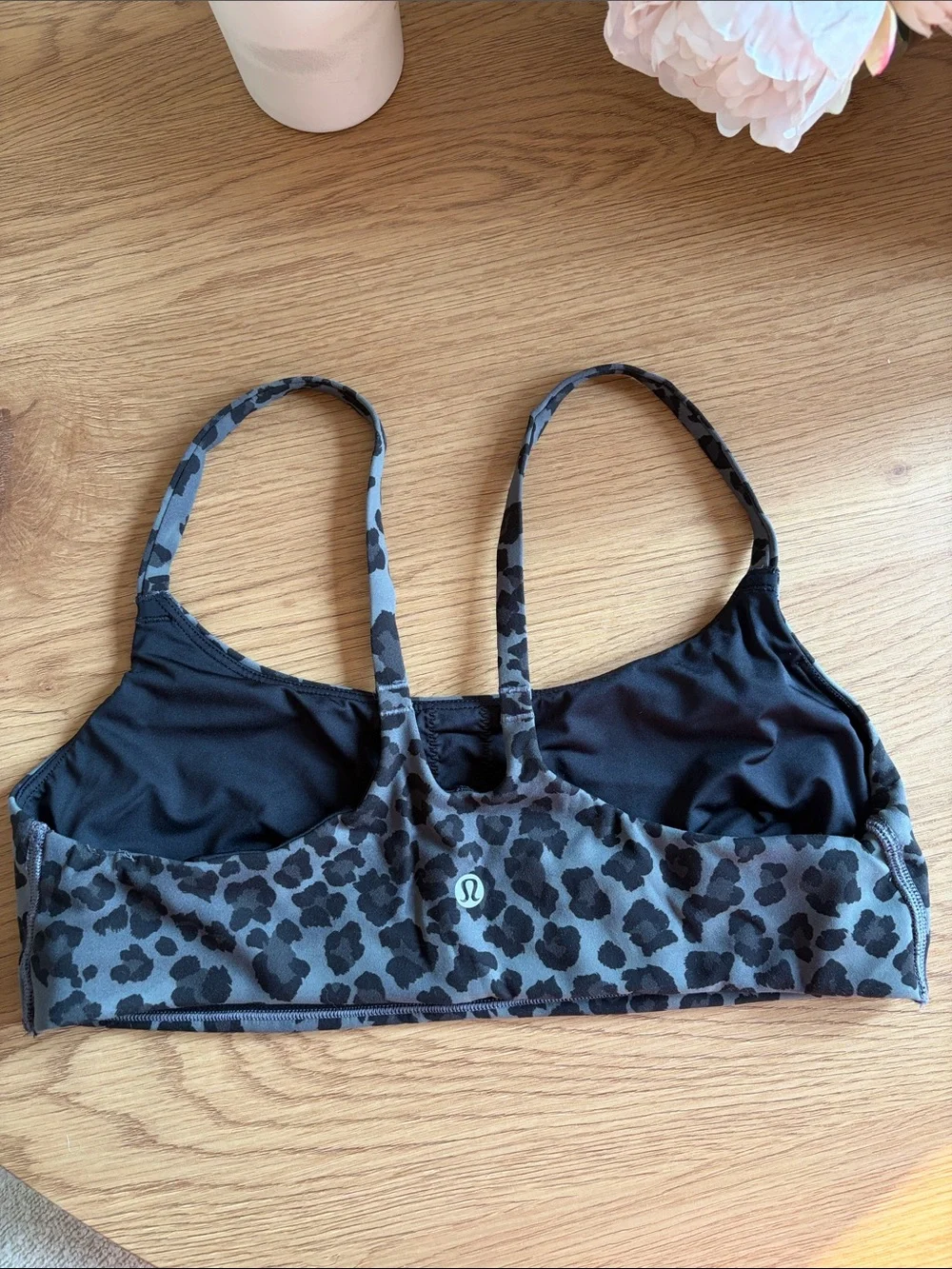 Lululemon Wunder Train Strappy Racer Bra Leopard 10